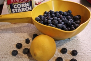 Blueberries and lemon, so good together.