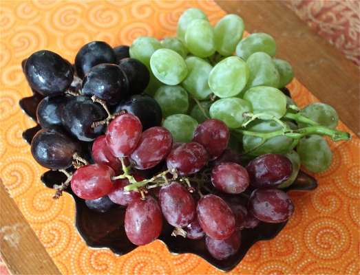 Grapes,  juicy and sweet.