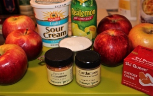 Apples and other filling ingredients.